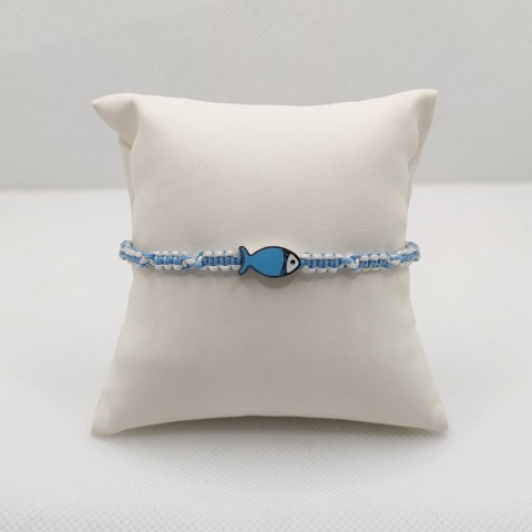 Bransoletka makramowa - ryba